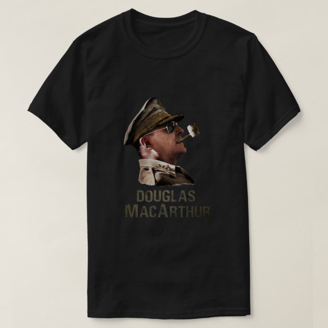 Douglas MacArthur, 1944, färgad Art Gift Hallowed T Shirt (Design framsida)