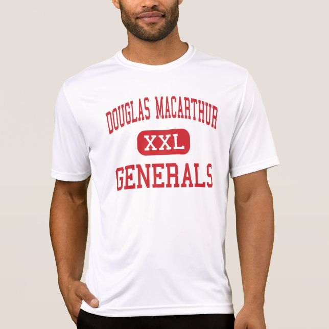 Douglas MacArthur - Generals - kick - Houston T Shirt (Framsida)