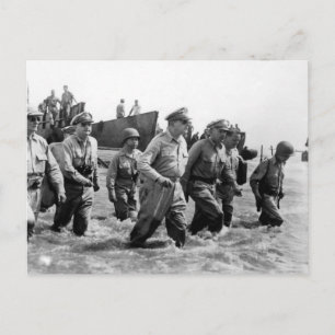 Douglas MacArthur-land på Leyte Philippine Island Vykort