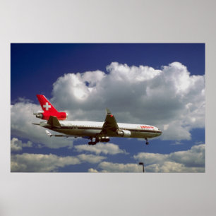Douglas MD-11 om slutlig inflygning Poster