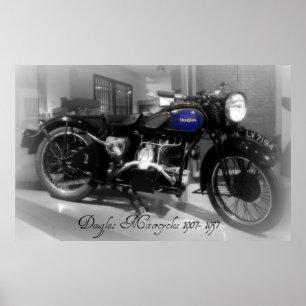 Douglas motorcykel poster