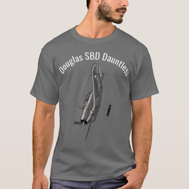 Douglas SBD Dauntless TShirt T Shirt (Framsida)