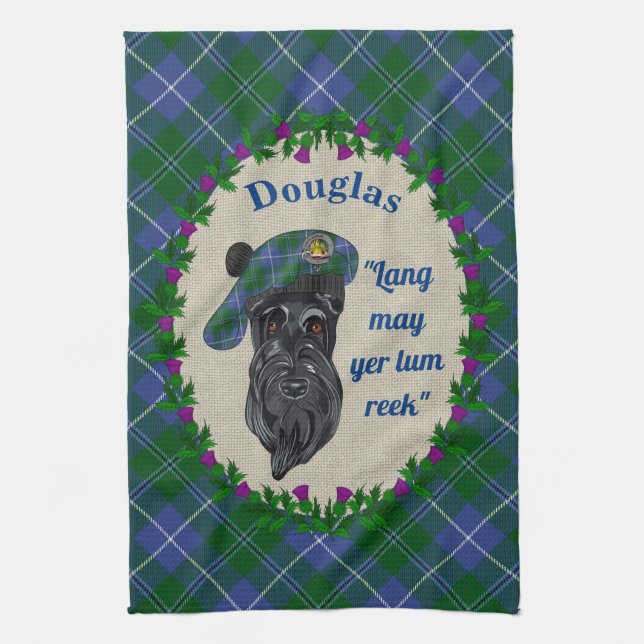 Douglas Scottie Hund Kitchen Towel Kökshandduk (Vertikal)