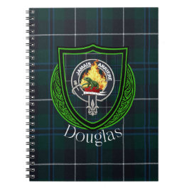 Douglas Scottish Clan Tartan & Crest Anteckningsbok