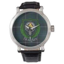 Douglas Scottish Clan Tartan & Crest Armbandsur