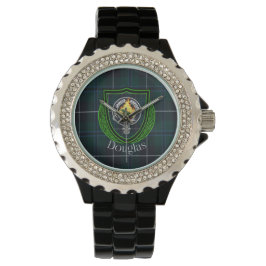 Douglas Scottish Clan Tartan & Crest Armbandsur