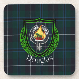 Douglas Scottish Clan Tartan & Crest Underlägg