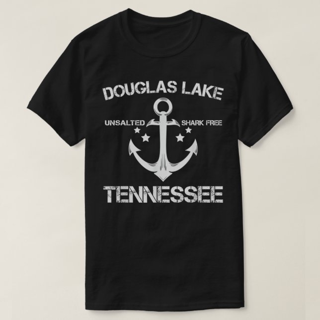 DOUGLAS SJÖ TENNESSEE Funny Fishing Camping Summe T Shirt (Design framsida)