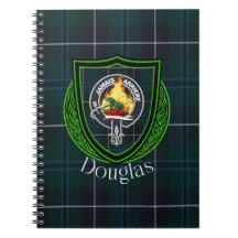 Douglas skotska klan tartan och vapen