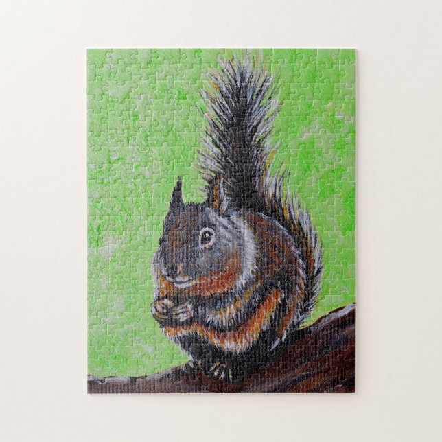 Douglas Squirrel Painting 2 Pussel (Vertikal)