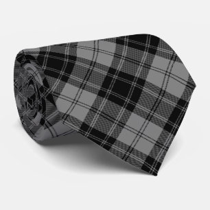 Douglas tartan Black grått plaid Slips