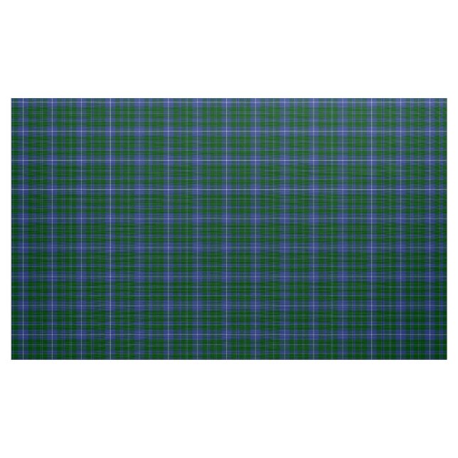 Douglas Tartan Blue Grönt och Black Play Fabric Tyg (Yard)
