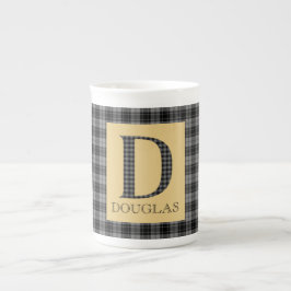 Douglas Tartan Monogram D Benporslin Mugg
