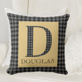 Douglas Tartan Monogram D Kudde