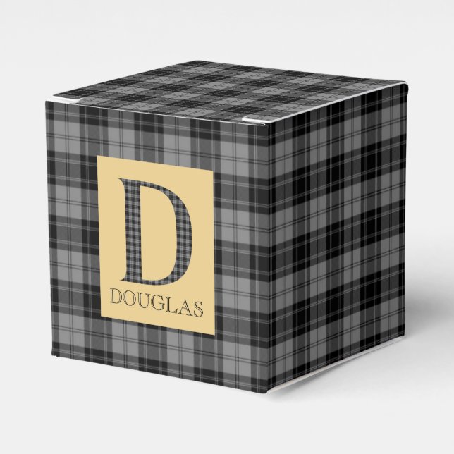 Douglas Tartan Monogram D Presentaskar (Framsidan Sidan)