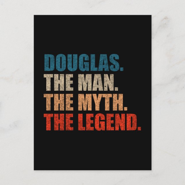 Douglas The Man The Myth The Legend Vykort (Framsida)