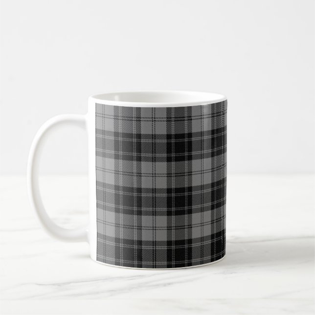 Douglas Vesitarium Tartain Plaid Black Grått Kaffemugg (Vänster)