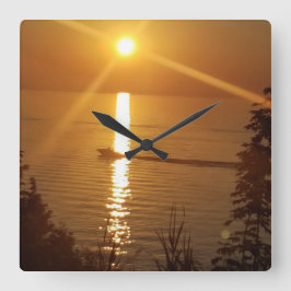 Doug's båt fyrkantig klocka