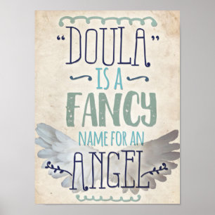 Doula är en ängel poster