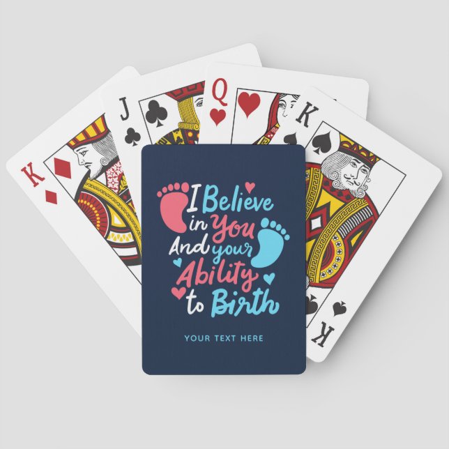 Doula Barnmorska Inspirerande Citat Nyhet Casinokort (Baksidan)