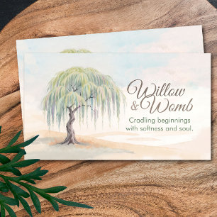 Doula - Birth Coach - Midfru - Willow Träd Visitkort