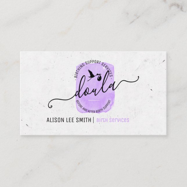 Doula Birth Coach Visitkort (Framsida)