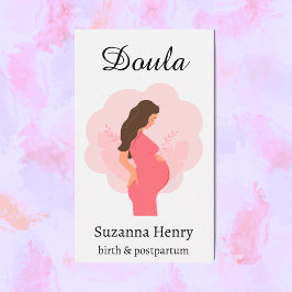 Doula Birth Post partum Rosa Gravid Visitkort