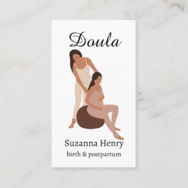 Doula Birth Postpartum Boho Gravid Coach Visitkort