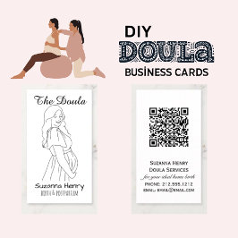 Doula Birth Postpartum Graviditet Whimsical Visitkort
