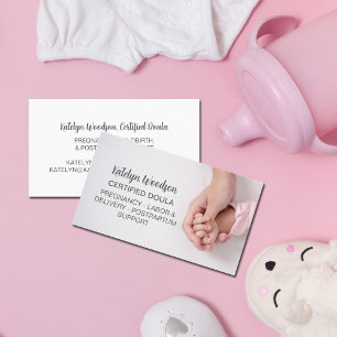 Doula eller Midfru Gravid Labor & Postpartum Visitkort