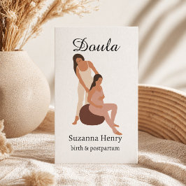 Doula Förlossning Postpartum Boho Graviditets Coac Visitkort