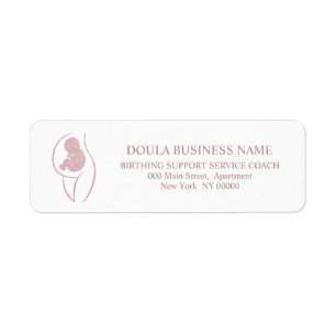 Doula Förlossningssjuksköterska Ny Mamma Födselcoa Returadress Etikett