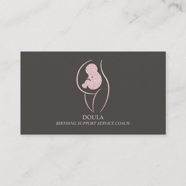 Doula Gravid Mamma Midfru Birth Coach branding Visitkort (Framsida)