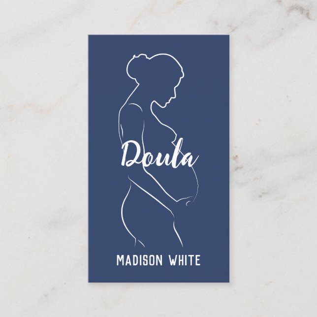 Doula Graviditet Anpassad QR Affärscort Visitkort (Framsida)