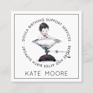 Doula Mid Maka Birth Services Fyrkantigt Visitkort