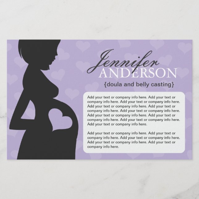 Doula, Midfru, Belly Casting Flyer (Framsidan)