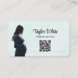 Doula Midfru Gravid QR Visitkort
