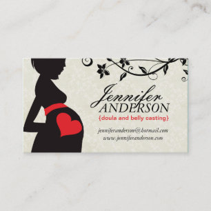 Doula, Midfru och Belly Casting Affärskorts Visitkort