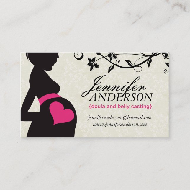 Doula, Midfru och Belly Casting Affärskorts Visitkort (Framsida)