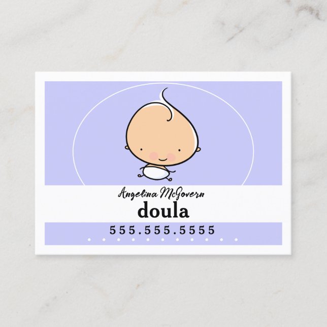 Doula Midfru Pediatrician Child Care Babysittande Visitkort (Framsida)