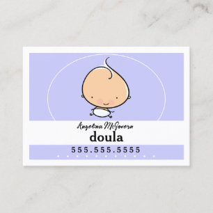 Doula Midfru Pediatrician Child Care Babysittande Visitkort