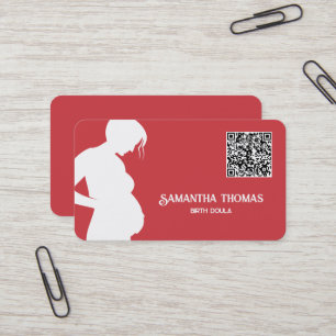 Doula Midfru QR-kod Visitkort