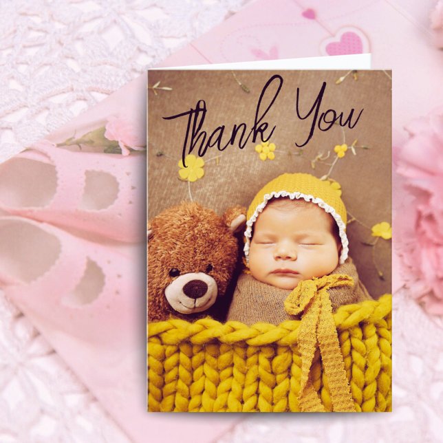 Doula Nyfödd bebis Card | Personligen Foto och sta Tack Kort (Skapare uppladdad)
