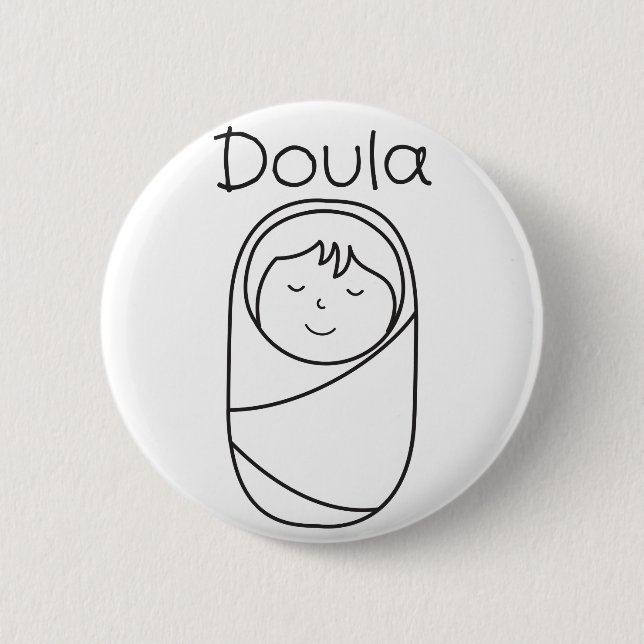 Doula och BabyDoula gåva Knapp (Framsida)