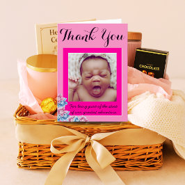 Doula Photo Card med nyfödd | Personlig Birth Tack Kort