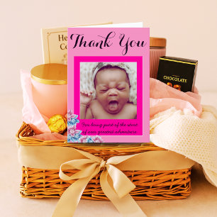 Doula Photo Card med nyfödd Personlig Birth Tack Kort