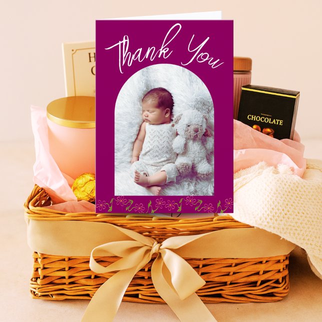 Doula Photo Card med nyfödd | Personlig Birth Tack Kort (Skapare uppladdad)