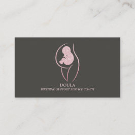 Doula Pregnancy Mom Midwife Birth Coach branding Visitkort