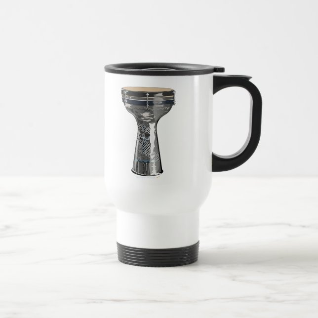 Doumbek Darbuka trummar rostfritt ståltravel mug Resemugg (Höger)