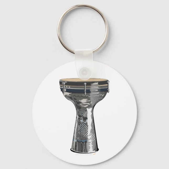 Doumbek Drum Keychain Darbuka Tombak Toubeleki Nyckelring (Framsida)